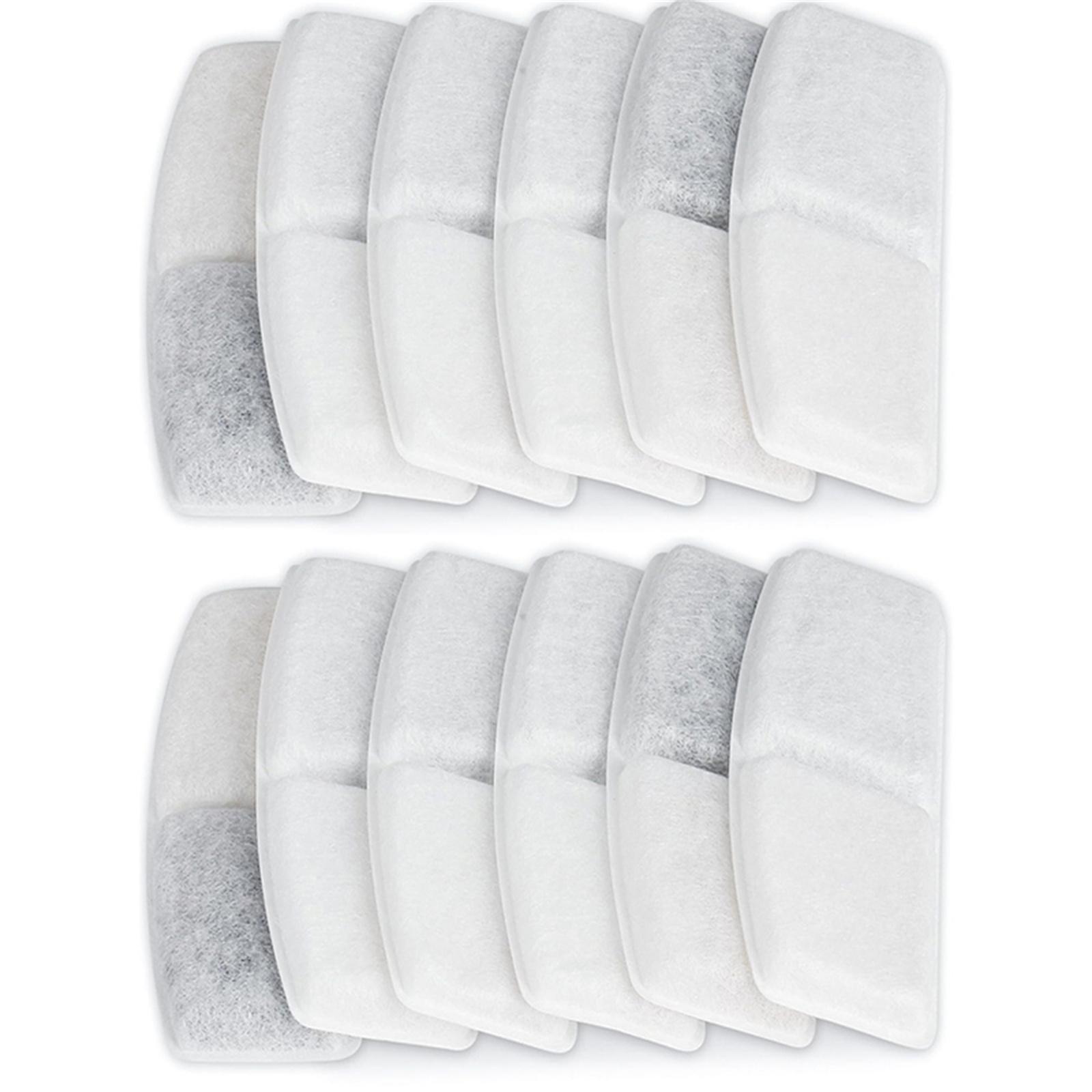

Set of 12 Cat Water Dispenser Filters Coconut Shells Material Pet Water Filter Replacement Drinking Fountain Filter