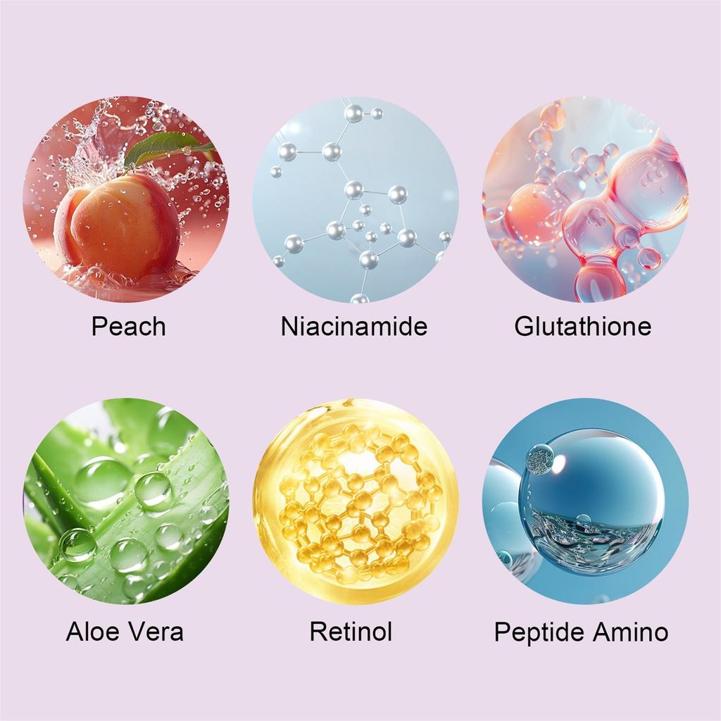 Peach Retinol Moisturizing Cream Deeply Hydrates And Softens The Skin, Brightens The Skin Tone, And Improves Dullness,50ml,