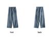 Women's High Waist Washed Straight Leg Jeans - Slimming, Versatile, Wide Leg Casual Pants for Spring 26