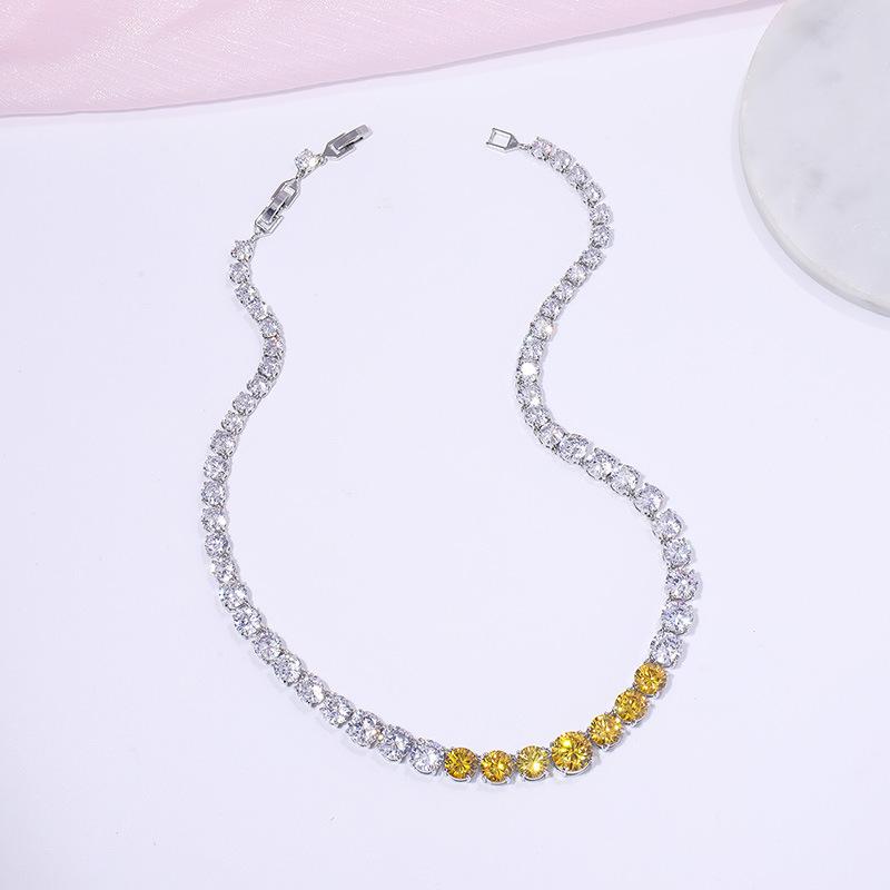 Aaa Schmuckset Braut Hochzeitskleid Zirkon Halskette Ohrringe Armband Schmuck Hochzeit Dreiteilige Zusammenstellung