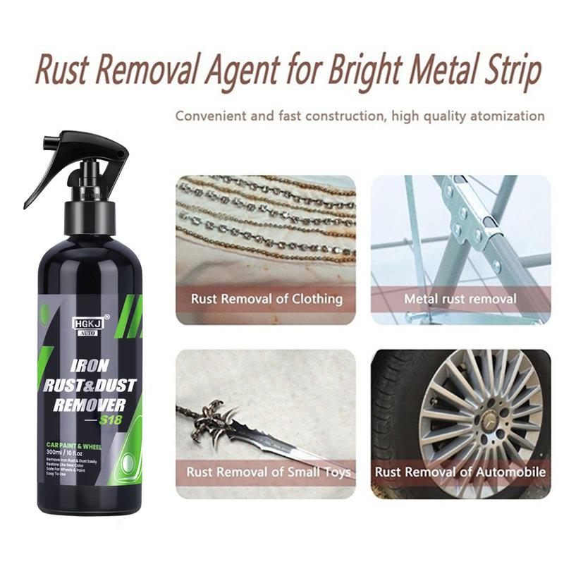 HGKJ Car Paint & Wheel Iron Partículas em Pó Limpeza Super Rust Dust Remover Spray Metal Surface Defender Auto Rim Cleaner