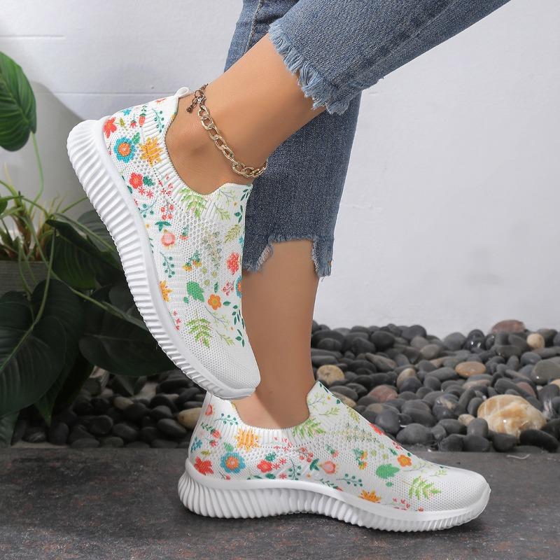 Women's Shoes, Sports Shoes, Fly Woven Shoes, Women's Shoes, Plus Size, Slip On Shoes, Casual Shoes
