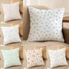 Elegant Flowers With Artistic Patterns Pillow Case DoubleSided Plush Sofa Cushion Covers Organic Breathable Invisible Zipper