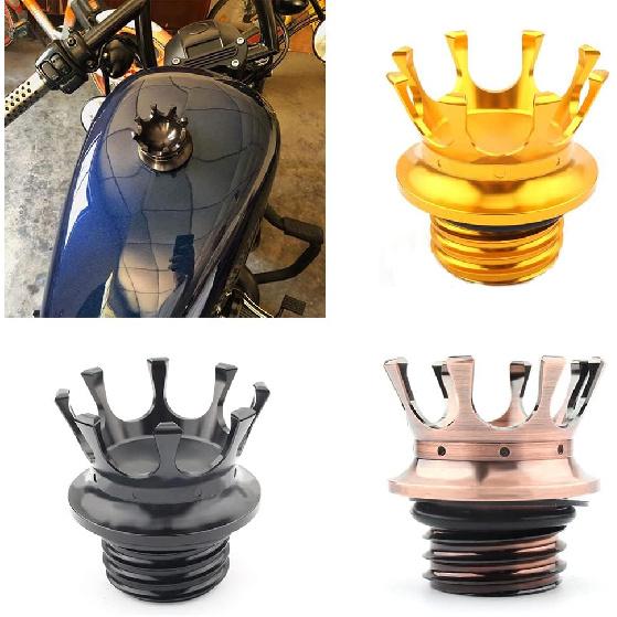 King Crown Gas Cap Fuel Tank Motorcycle Fuel Gas Tank Cap Crown