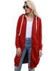 2024 Herbst/Winter Damen einfarbiger Plus-Samt lockerer mittellanger Mantel