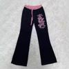 Pants Export Fashion New Arrival Letters Print Casual Pure Color Pants American Fashion Elastic Waist Basic Pants