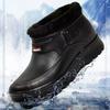 Fleece Snow Boots Thermal Rain Boots Laundry Car Wash Kitchen Hygiene Waterproof Rain Shoes Kitchen Shoes
