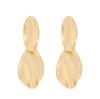 Metallic texture, European and American atmosphere, exaggerated women's ear clips, fashionable geometric water drops, mid-length earrings