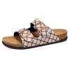 Summer Retro Cork Flat Sandals Men Casual Street Style Slip-On Slide Sandals