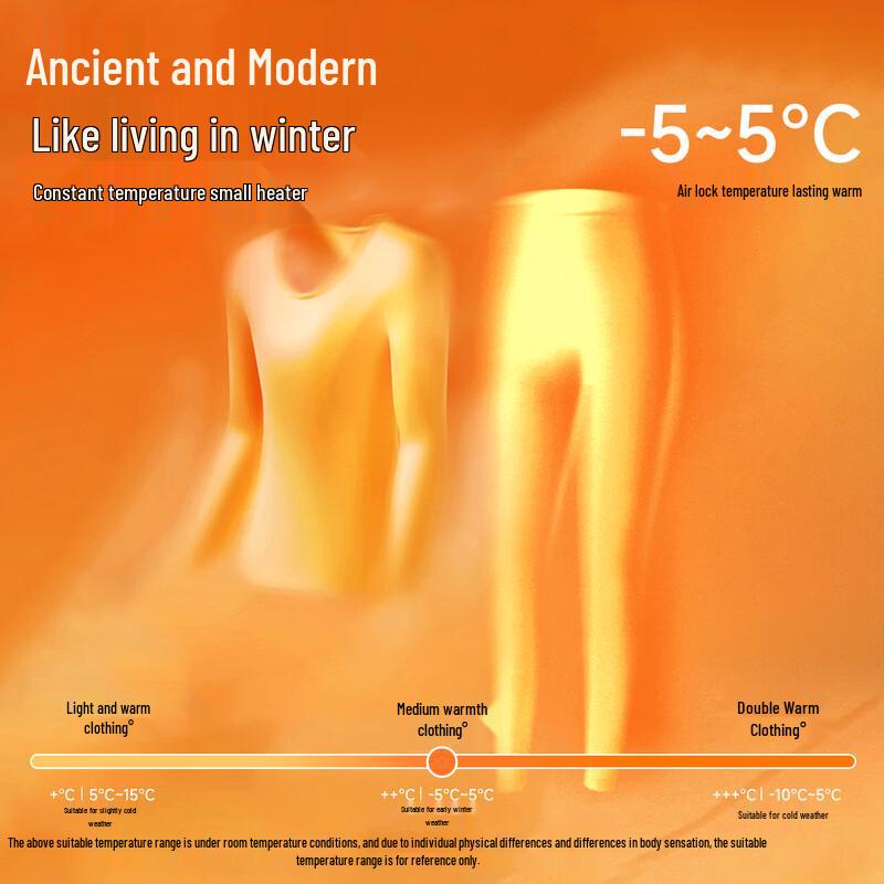 GUJIN Men's Thermal Underwear Set