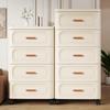 Bedroom Bedside Movable Storage Cabinet with Drawers for Living Room - Plastic Household Snack Organizer