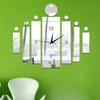 Modern Wall Clock Mirror Silver Wall Clock 3d Big Quartz Watch Clocks Living Room Home Decoration Still Life Silver Stickers