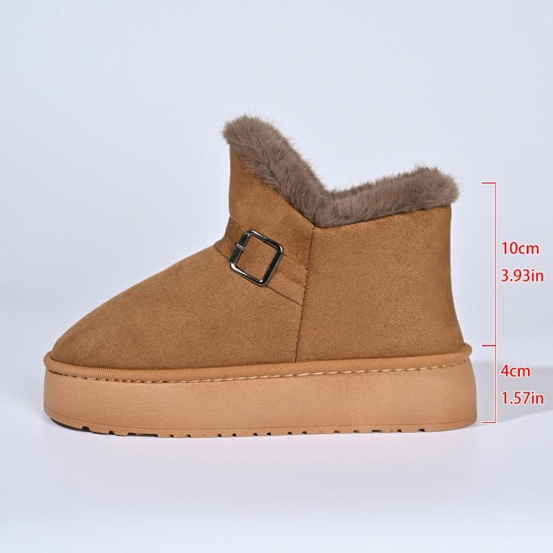 

Обувь нового стиля: Длинные зимние сапоги, хлопковые сапоги с большой пряжкой для женщин 40-41 коричневый