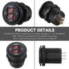 Car Voltage Test Meter Waterproof Digital Voltmeter Temperature Voltmeters Wear-resistant Volt Meters Gauge