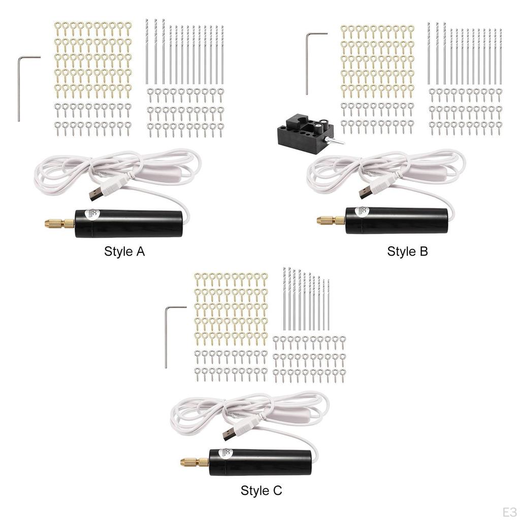 Corded Hand Drill And Bits for Jewelry Making Tool