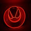 New Arrival Pearlescent Cowboy Hat Dance Costume Decorate Glowing Cowgirl Cap Glowing For Neon NightClub