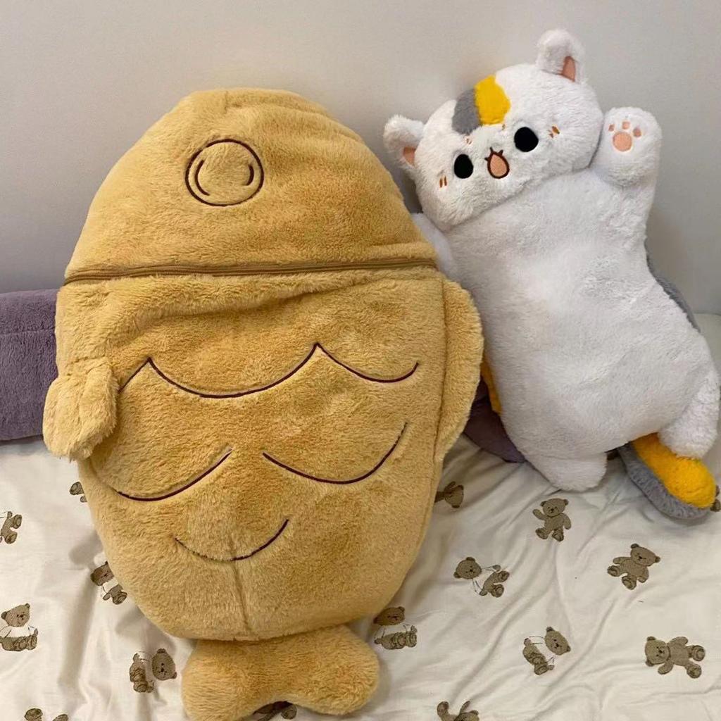 Douyin's same style Taiyaki doll pillow cat doll transformed into creative birthday Children's Day gift plush toy