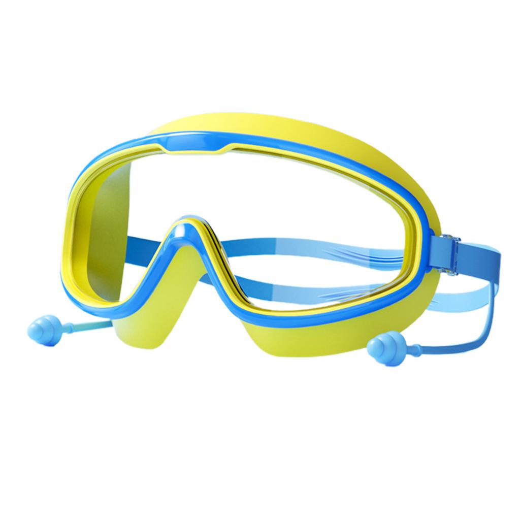Children's Swimming Goggles Large Frame Swim Goggles Anti-Fog Youth Pool Glasses for Kids 3-16 Years