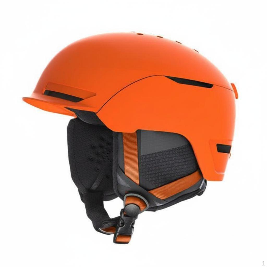 Ski Helmet, Adult Lightweight Protection, Adjustable, Versatile, Black S White