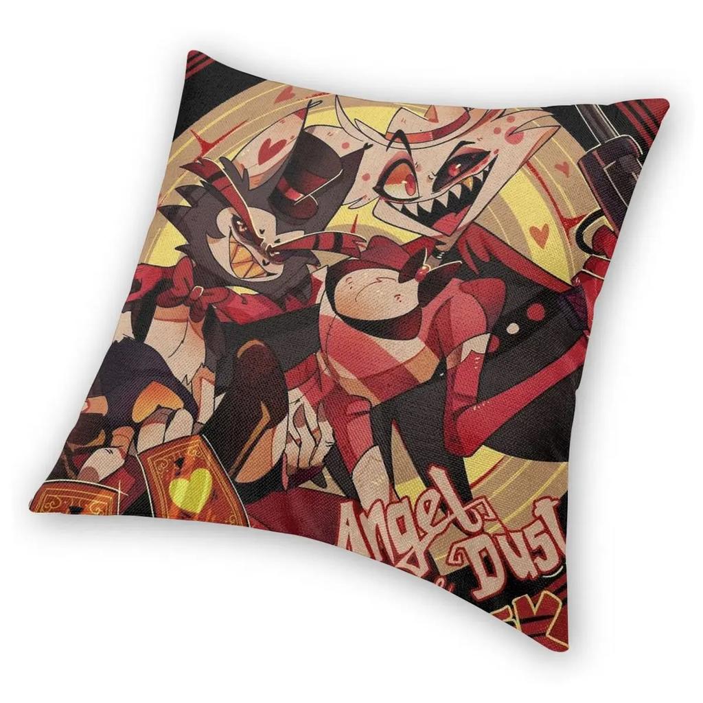 ANGEL DUST HUSK Hazbins Hotels Pillowcase Printing Polyester Cushion Cover Decor Pillow Case Cover Home Square 18''