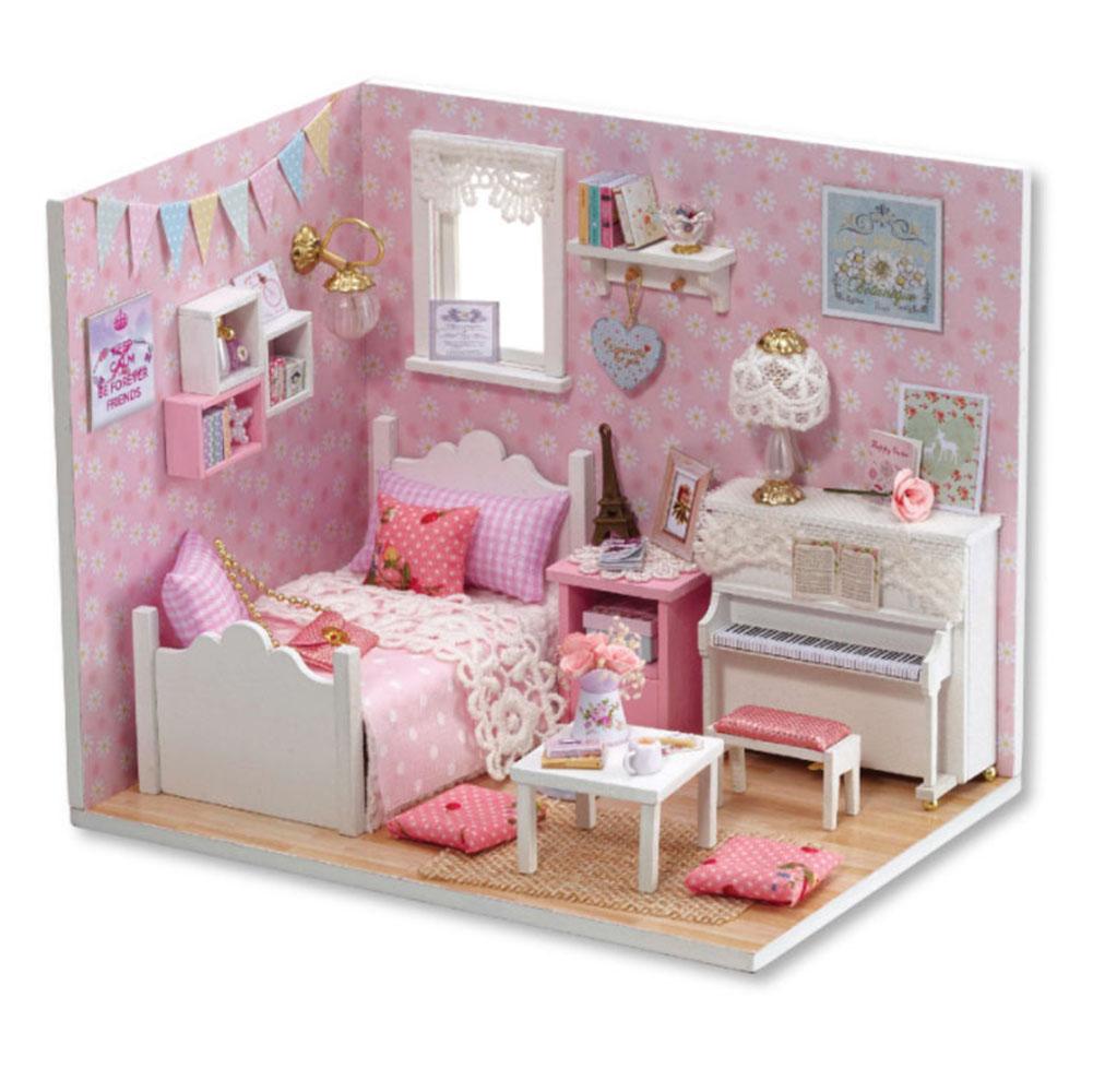Diy Doll Houses Miniature Dollhouse Wooden Toys For Children Birthday Gift