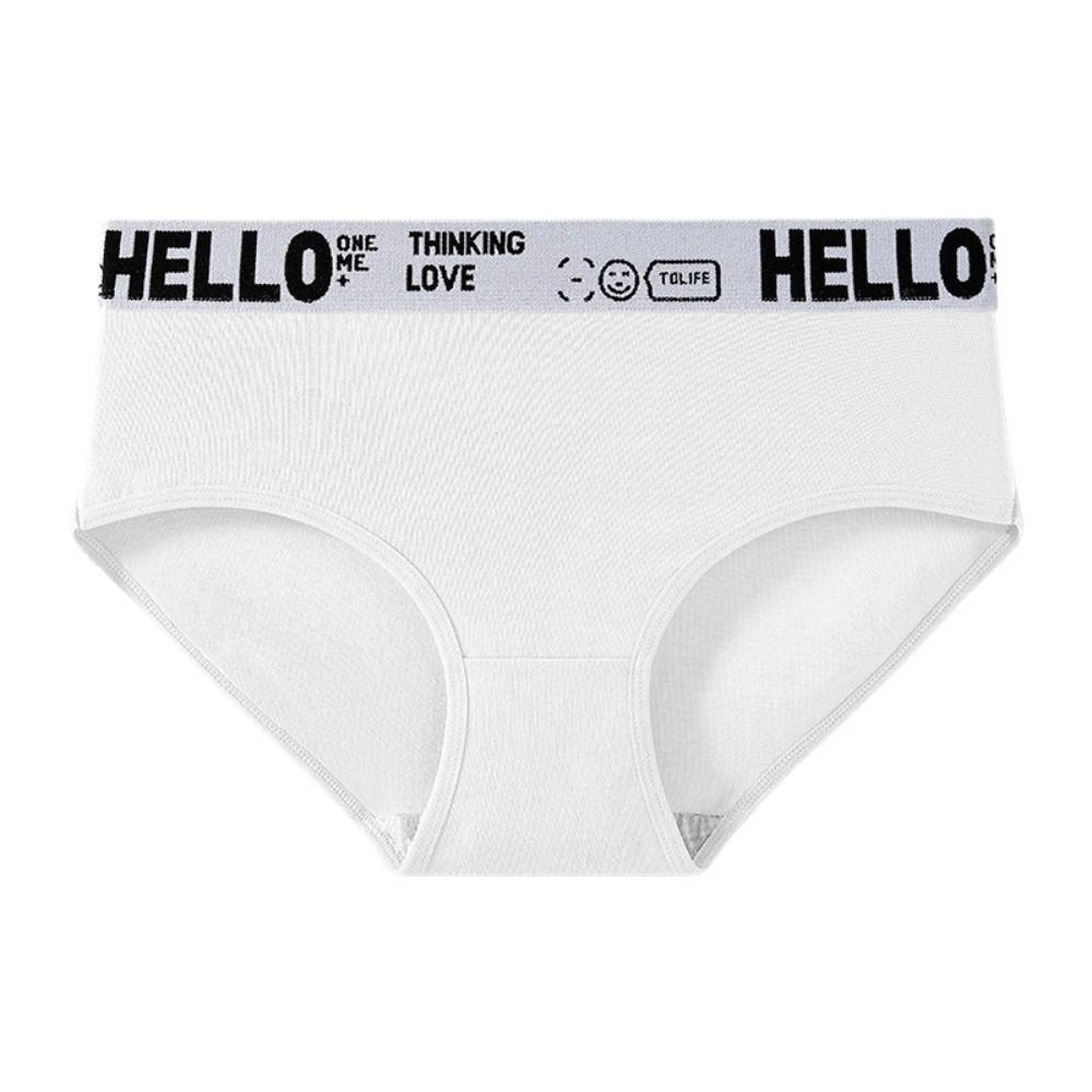 4Pcs Low Waist Women Cotton Panties Set Cotton Crotch Letter Underpants  Four Seasons