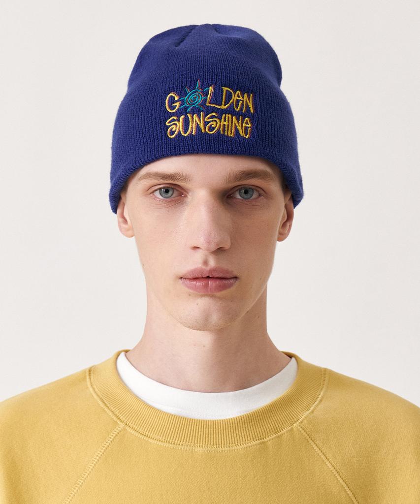 GOLDEN SUNSHINE Sunshine Logo Beanie_Blue