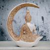 Big Meditating Moon Buddha Statue Showpiece