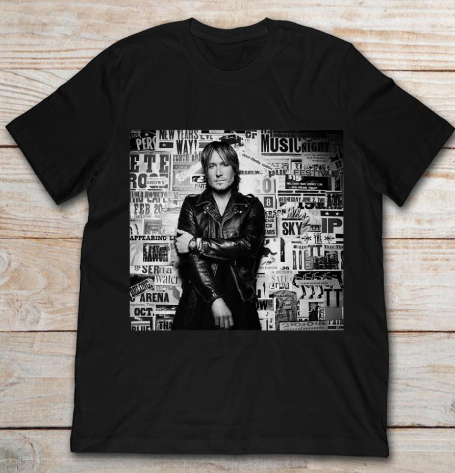 Keith Urban Graphic Black and White T-shirt size S-5XL Unisex T-Shirt XXXXL