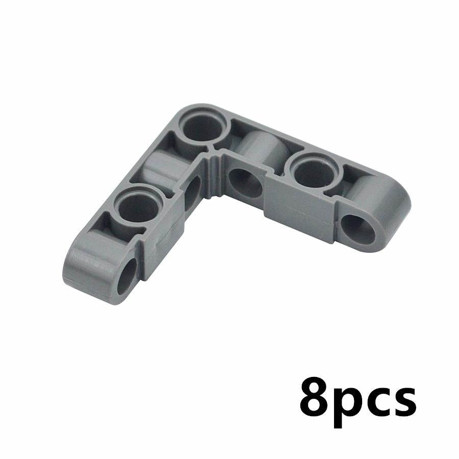 Thick Hole Beam 4x4 Building Blocks Compatible Car Truck Steering Liftarm Replacement Bricks MOC Right Angle Beam Creative Toys