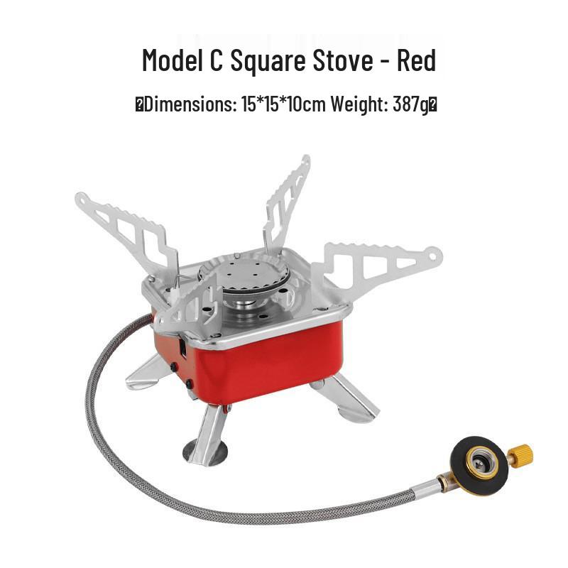 Compact Foldable Gas Camping Stove for Outdoor Cooking