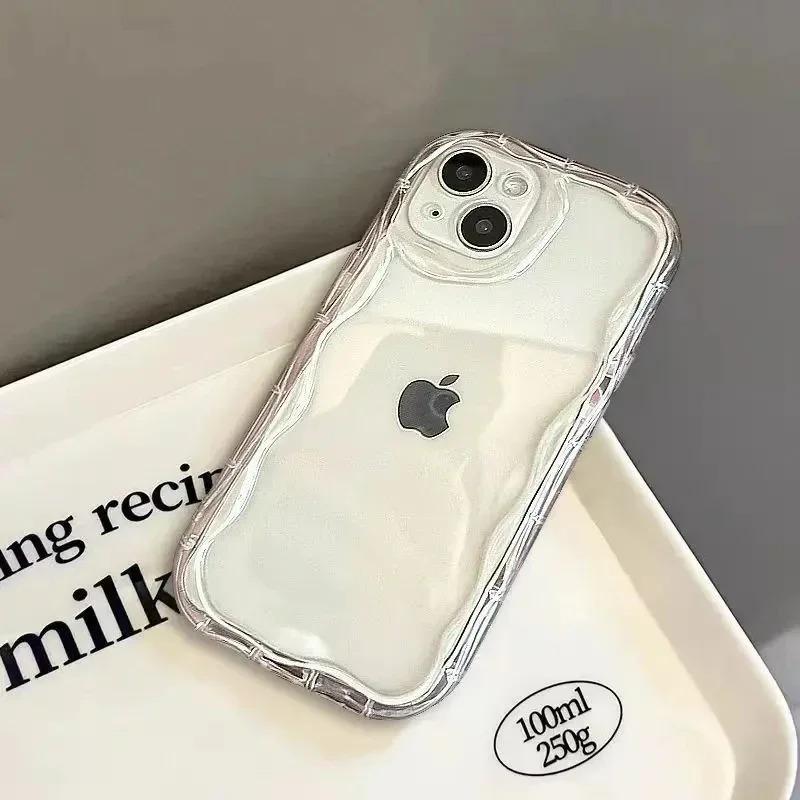 Soft Transparent Shockproof Phone Case For iPhone16 15 14 11 Pro 13 12 XS Max X XR 8 7 Plus Camera Lens Protection Rear Cov