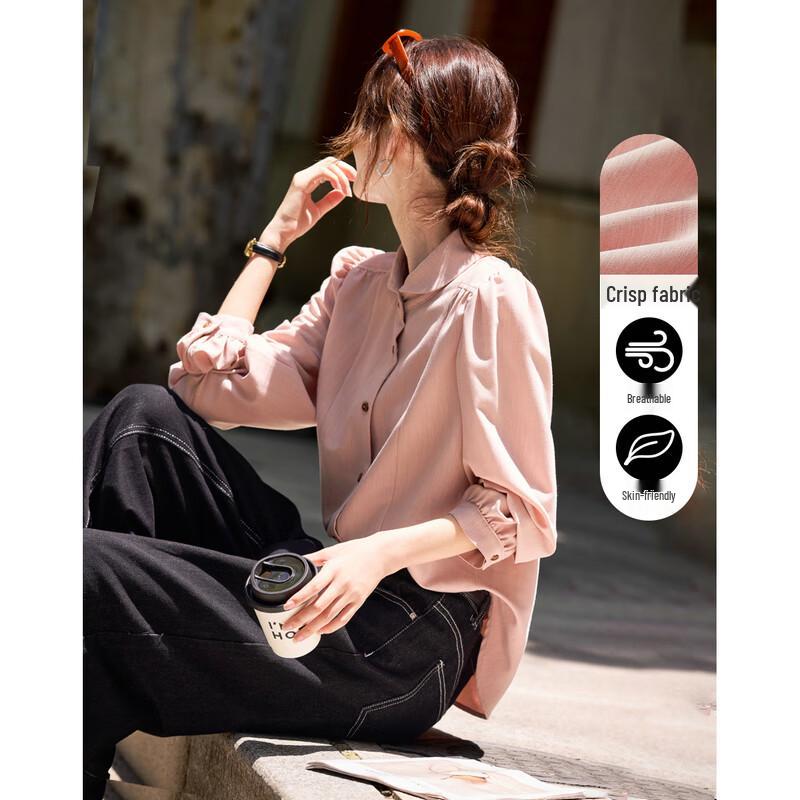 Women s Versatile Linen Blend Blouse XL