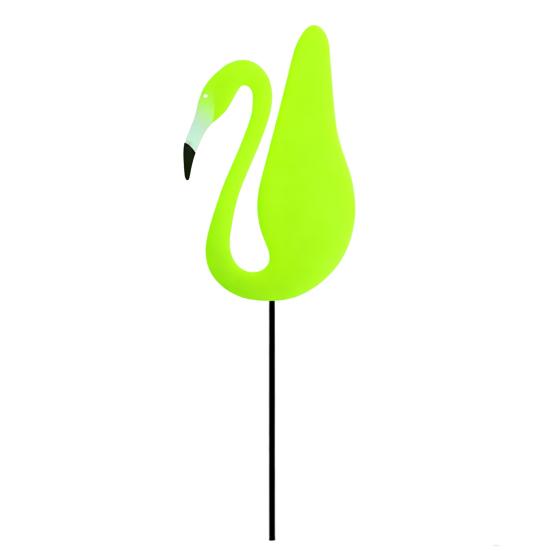 Flamingos Yard Decorations Plastic Flamingo Lawn Statue with Metal Stakes