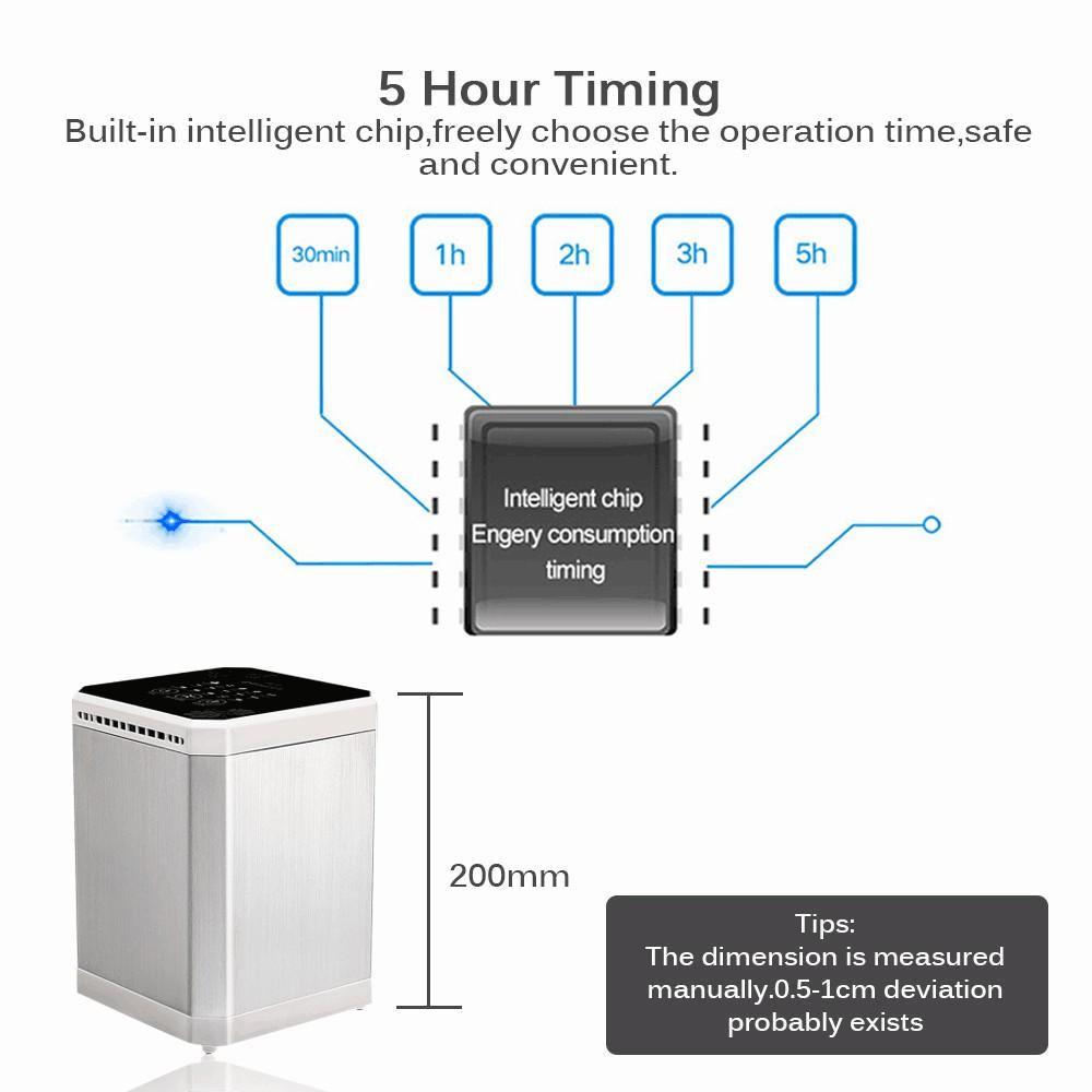 Mini Ionic Desktop Air Purifier Negative Ion Generator Timing With Filter Humidifier Fresh Portable Office Home 3 In 1