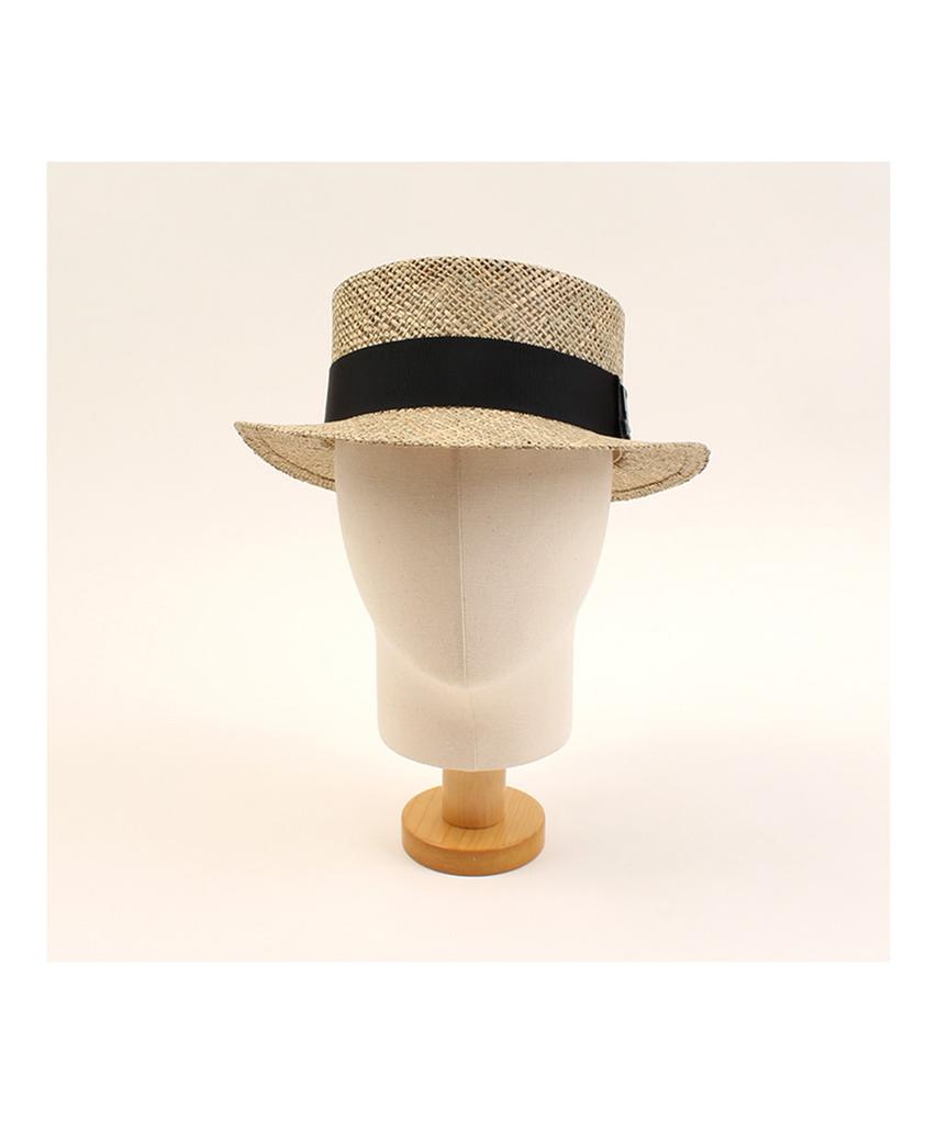 Yunibeosyeolkemiseuteuli Bau Flat Short Panama Hat Bk Raffia Hat