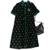 Women's Summer Lapel Front Placket Cotton Dress