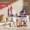 Children's Spacecraft Model Building Kit - Boys' Educational Toy with Small Particle Blocks