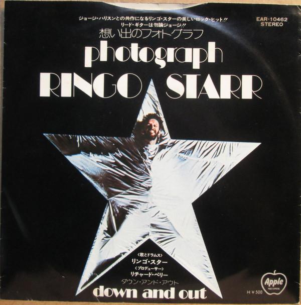 

7inch Record RINGO STARR - Photograph / Down & Out EAR10462 APPLE 1973 Japan Rock Used