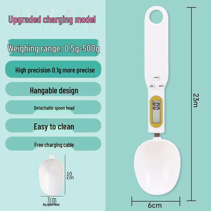 Rechargeable Digital Spoon Scale for Baby Food & Milk Powder