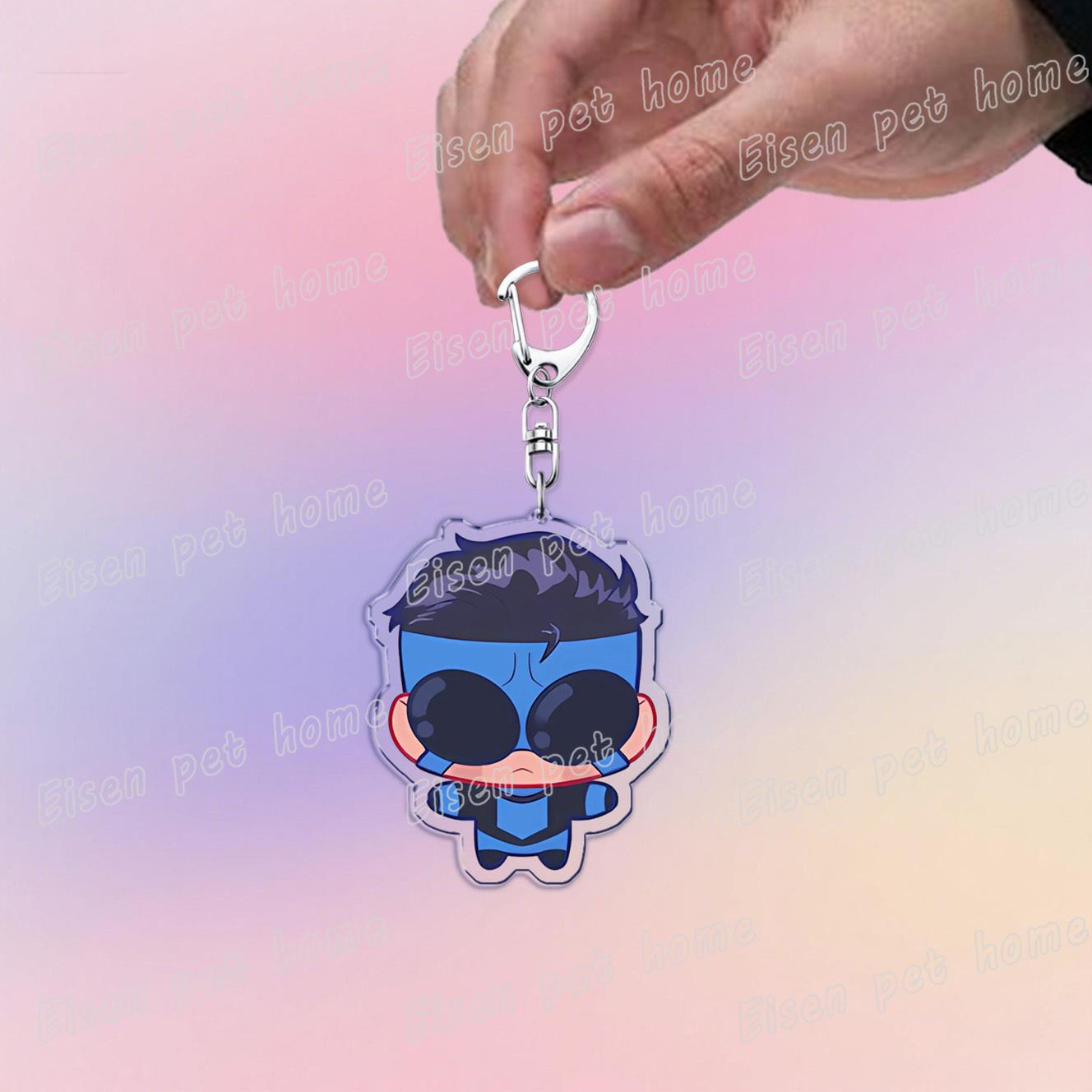 

Hot Adult Animated Superhero Chibi Keychain Llaveros Accessories Bag Charms Omni Man Keychains Women s Keyring Jewelry Fans Gift