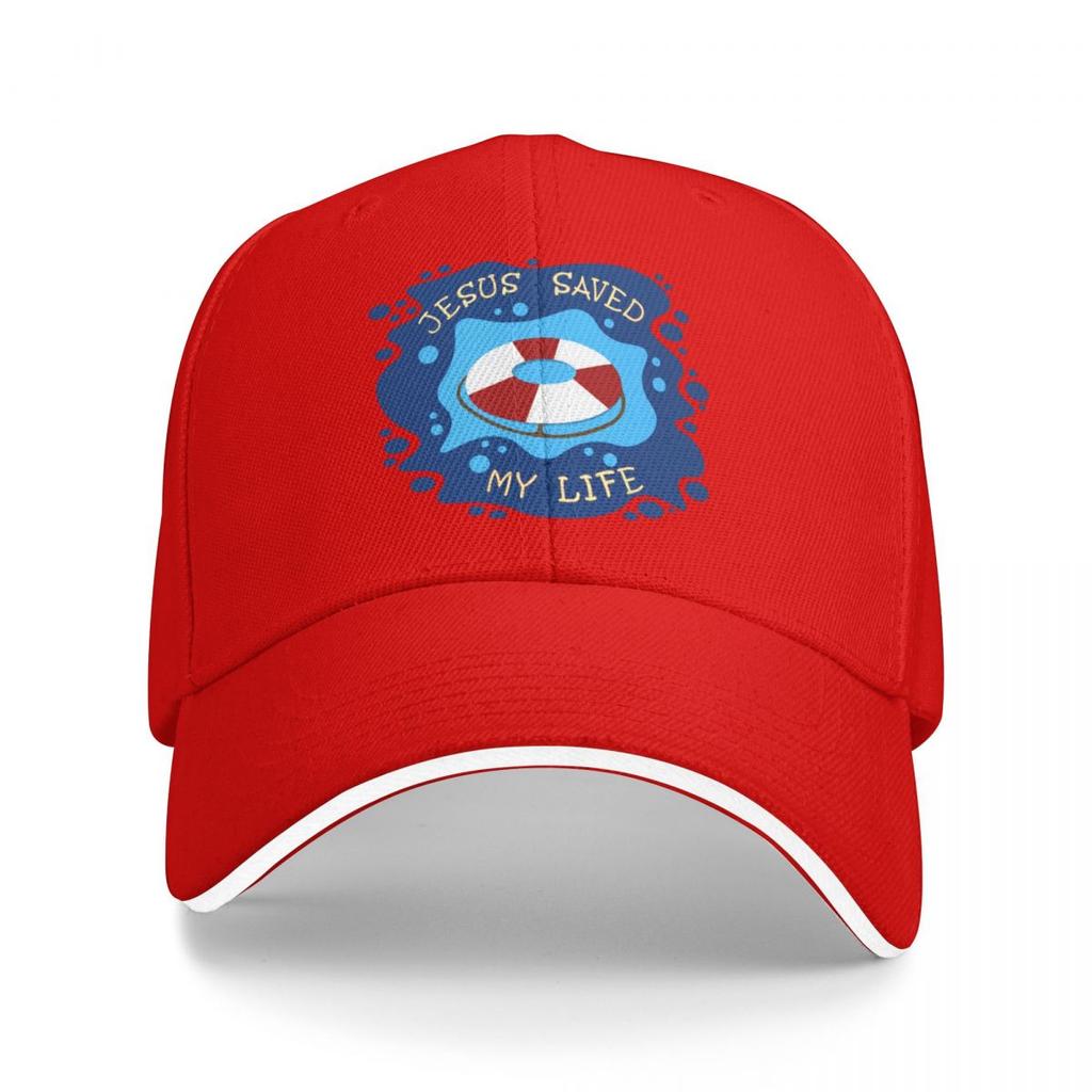 Jesus Saved My Life Baseball Cap hiking hat Beach Bag Fishing cap Big Size Hat Womens Visor Mens
