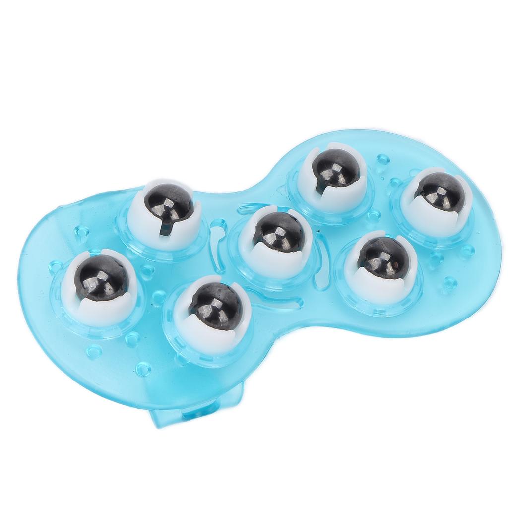 Palm Shaped Massage Glove Hand Body Roller Massager with 7 360 Degree Roller for Beauty Body Care