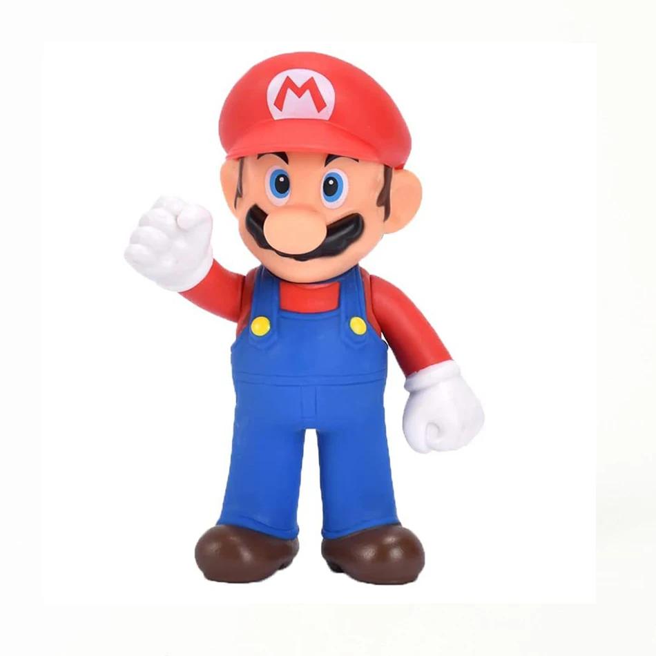 Super Mario Bros Cartoon Dolls Model Birthday Gift Anime Figures Luigi Yoshi Mario Creative Collectible Model Toys.*