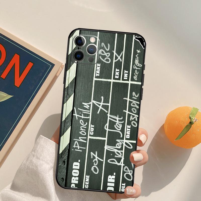 Clapperboard Funda Case For iPhone 14 15 16 Pro Max 11 12 13 Pro Max Mini XR 16 15 Plus 16e Phone Cover