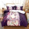 Re Zero Rem Ram Themed Duvet Cover + 2 Pillowcases Vibrant Anime Graphic Cozy Home & Dorm Bedding
