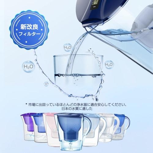 Suke Replacement Cartridges for Water Purifier Pots, Compatible Cartridges, Gift Included, Pack of 6, Polypropylene