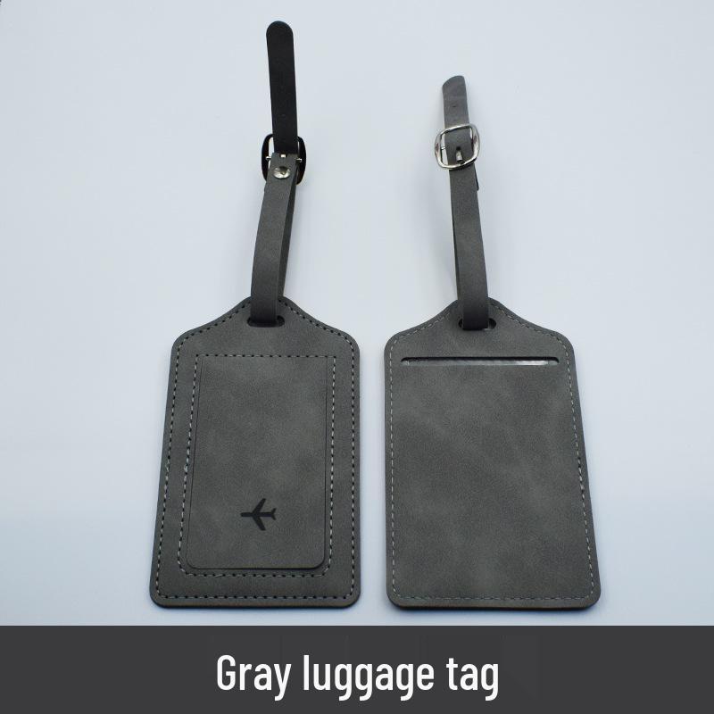 Multicolor PU Leather Passport Cover & Luggage Tag Set