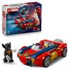LEGO Marvel 76336 Spider-Man and His Car Vs. Venomized Wolverine - Toy for Ages 7+