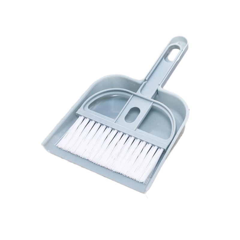 

A Suit Of Mini Small Broom On The Desktop Pets Home Keyboard Brush Plastic Shovel Brush Pet Cleaning Hanging Storage Decoration синий